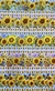 BARRADOS GIRASSOL FLOWER - faixas - barrados - Tricoline Digital - 0,75 cm x 1,50 cm - comprar online