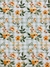 FLORAL ZÉLIA - FUNDO XADREZ VERDE CLARO -Tricoline Digital - 0,50m X 1,50m