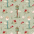 Tricoline Digital - COLEÇÃO GATINHOS - JARDIM - fundo VERDE estonado - 0,50m X 1,50m