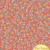 Tricoline - Coleção KALAMKARI- Floral - Fundo Laranja - 0,50m X 1,50m