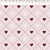 Linho Misto Coração Rosa e Marsala - Coleção Le Petit- 0,50m X 1,50m - Fernando Maluhy