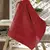TOALHA DE LAVABO VELOUR ARTESANALLE - COR VERMELHA- 30cm x 45cm - DOHLER