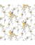 Tricoline SARAH Raminhos Amarelo e Cinza - 0,50 CM X 1,50 CM