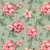 FLORAL VIVIDO - FUNDO VERDE - 0,50m X 1,50m