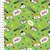 Tricoline Digital - SUSHI FELIZ - Fundo VERDE - 0,50M x 1,20M