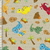 Tricoline Digital - Dinossauros Baby - Fundo Bege Craquelado - 0,50M X 1,50M