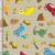 Tricoline Digital - Dinossauros Baby - Fundo Bege Craquelado - 0,50M X 1,50M