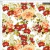 Tricoline Digital - ROSAS E FLORES COM FUNDO BRANCO - 0,50m X 1,50m