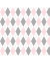 Tricoline XADREZ TRAPÉZIO -Coleção GEOMÉTRIC - Rosê, Cinza e Branco - 0,50M X 1,50M
