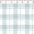Coleção PIC NIC - XADREZ AZUL CLARO - Fundo BRANCO - 0,50M X 1,50M