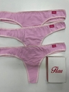 Colaless Flau (Packx3) de Algodón C/Lycra Rosa.(1050/R)