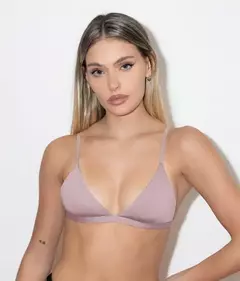 Corpiño Trenda, Bralette doble tela en microfibra "basic" sin costuras.(213) - comprar online