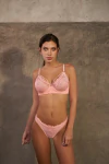 Conjunto Satin, de Puntilla C/Aro y Tiras en la taza + Colaless.(2828)