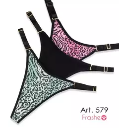 Tanga Cavada Frashe (Packx3) de Algodón C/Lycra Estampa WILD. (579) - comprar online