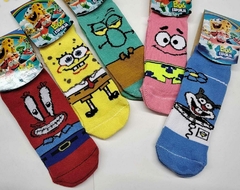 Soquetes Niño, Estampados Personajes (Packx3) de Algodón C/Lycra.(602/603) - ❤️LxMayorista❤️-Lenceria Por Mayor