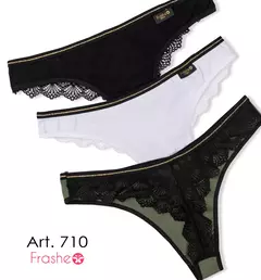 Colaless Frashe (Packx3) de Algodòn C/Lycra, Puntilla y Lurex.(710) en internet