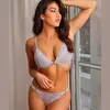 Conjunto Crislatina, Taza Soft de Puntilla C/Broche delantero + Tanga Less. (9010) - comprar online