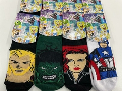 Soquetes Niño, Estampados Personajes (Packx3) de Algodón C/Lycra.(602/603)