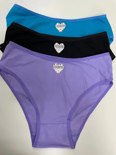 Tiro Corto Fascination (Packx3) de Algodón C/Lycra.(10t)