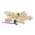 Kit Fundo do Mar em Madeira Para Colorir - comprar online