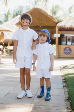 Conjunto Guilherme (Tricot) - Branco - comprar online