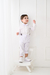 Camisa Manga Longa Lisa Branca (Tricoline) - Andressa Kids | Moda Infantil