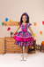 Vestido Xadrez Babado Pink - NOVO - comprar online