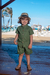 Mauricinho Linho Gola Padre Verde Militar - comprar online