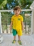 Mauricinho Bordado Brasil Amarelo - comprar online