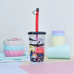 Vaso Con Tapa Y Sorbete Sport Infantil Personajes Favoritos - comprar online