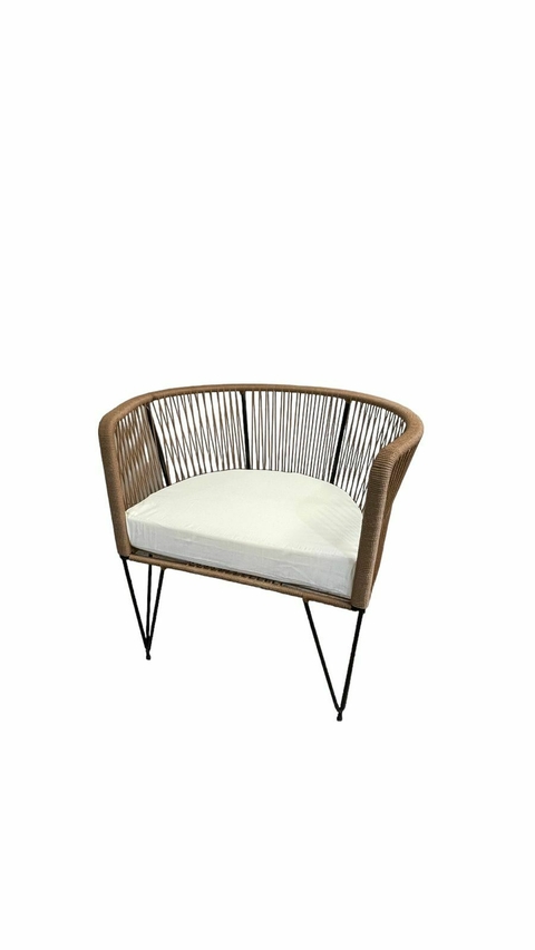 Gervasoni simil yute ARENA / NEGRO con almohadon