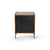 Mesa de Cabeceira Janis Preta - 2 Gavetas - comprar online
