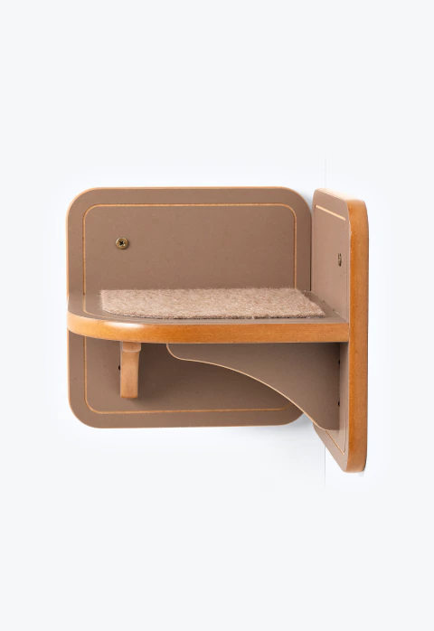 Prateleira Para Gatos Maylo Marrom - Canto Interno - loja online