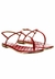 Rasteira Santa Lolla Matelassê Tira - Vermelho - comprar online