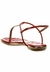 Rasteira Santa Lolla Matelassê Tira - Vermelho - FASCINIOS BOUTIQUE