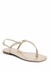Rasteira Santa Lolla Metalcolor Crinkle - Ouro Claro - comprar online