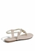 Rasteira Santa Lolla Thong Metal - Bege - FASCINIOS BOUTIQUE