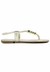 Rasteira Santa Lolla Metalcolor Crinkle - Ouro Claro