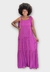 Vestido Cacay Longo Costa Latex - Rosa