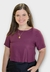 Blusa Cacay Cropped Quadrada - Roxo
