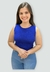 Cropped Cacay Regata Quadradinha Tricot na internet