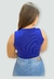 Cropped Cacay Regata Quadradinha Tricot - FASCINIOS BOUTIQUE