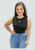 Cropped Cacay Regata Quadradinha Tricot - loja online