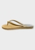 Imagem do Chinelo Feminino Colcci Monocromatico Metal - Ouro Claro