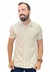 Camisa Masculina Manga Curta Relax - Bege Taupe