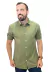 Camisa Masculina Manga Curta Relax - Verde Militar
