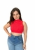 Top Aro Golinha Rib Farm Vermelho