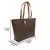 Imagem do Bolsa Shopping Bag Canvas Classe Couro
