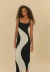 Vestido Farm Recortes Pb Crepe