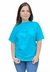 Camiseta T-shirt Feminina Colcci Est. 1986 - Azul Claro